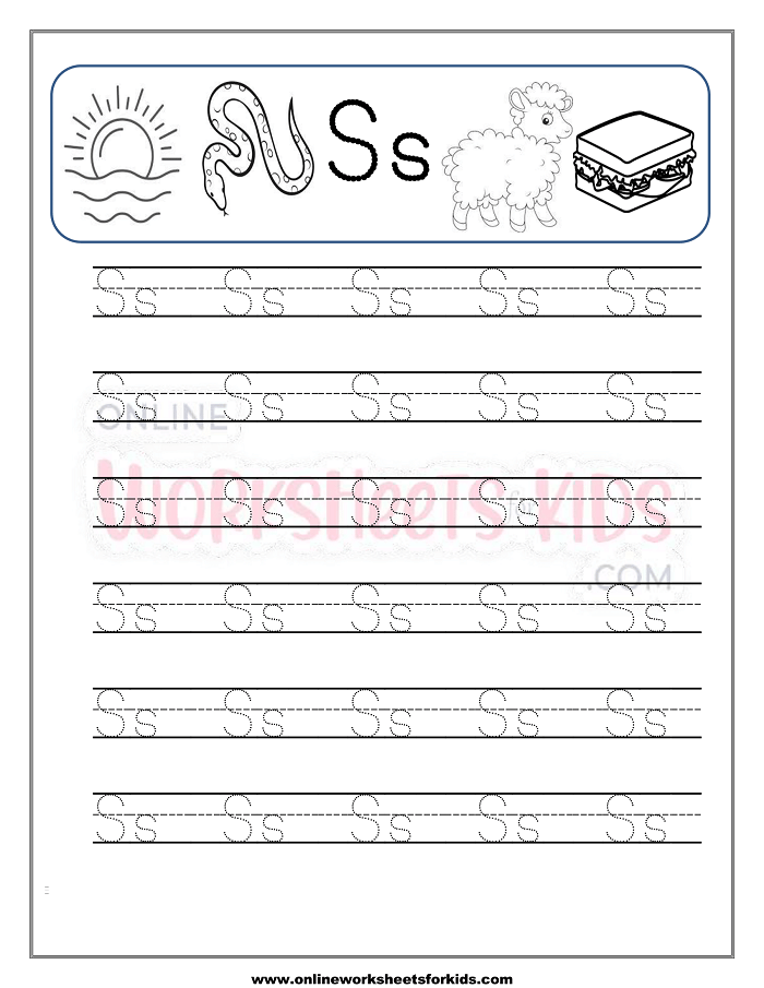 Capital And Small Letter Tracing Worksheet 19