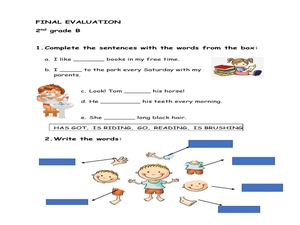 English Worksheets for Grade 2 Kids