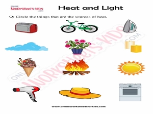 Heat Worksheets for Grade 2 for Kids
