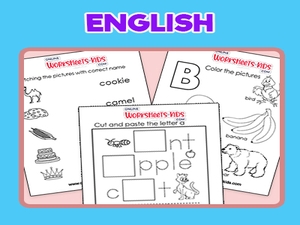 Kindergarten English Worksheets for Kids