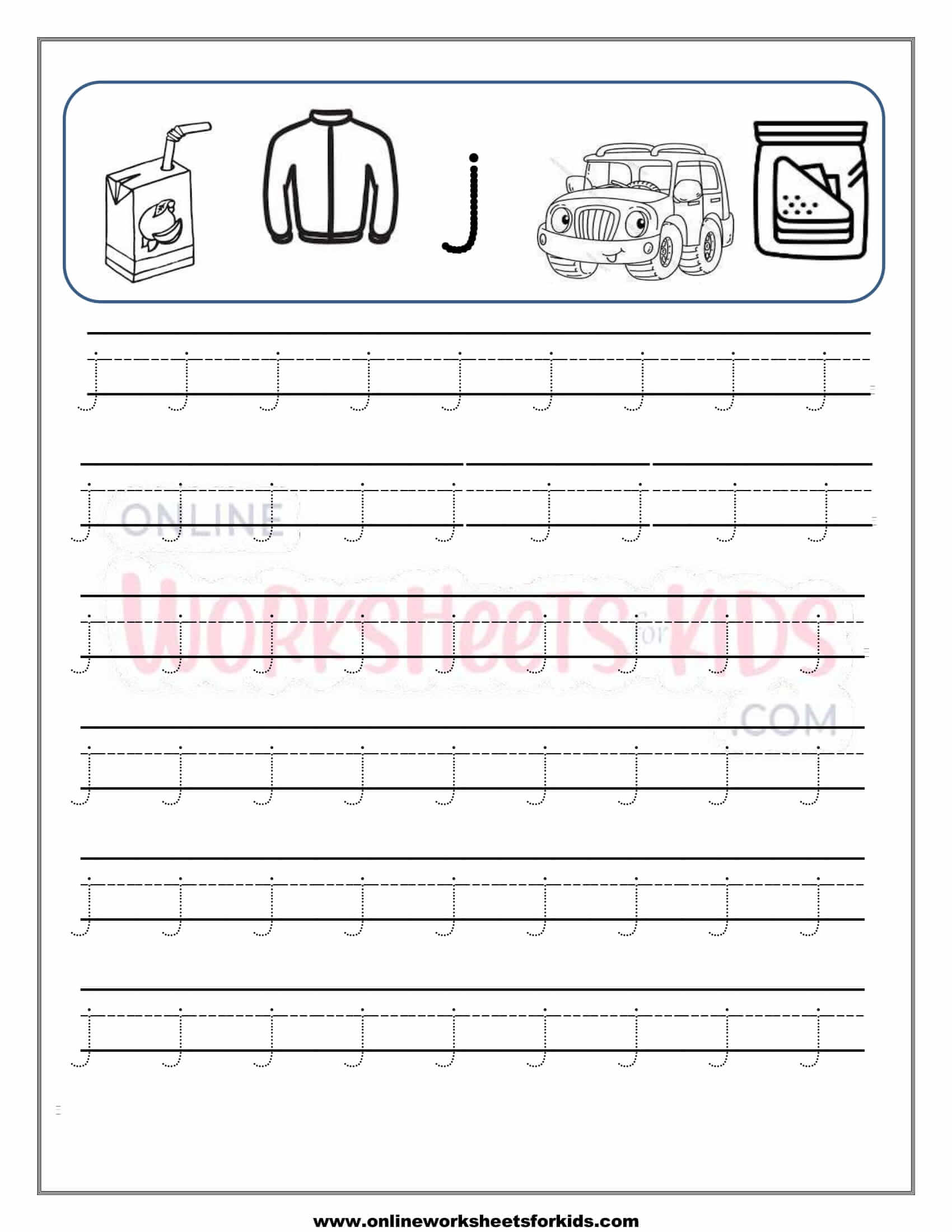 Small Letter Tracing Lowercase Worksheet 10