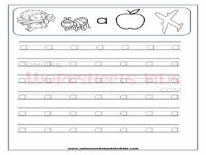 Tracing Lowercase Letters Printable Worksheets