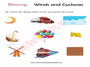 Winds and Cyclones Worksheets for Grade 2 Kids