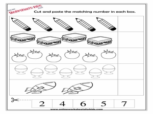 Count How Many Cut And Paste Worksheets
